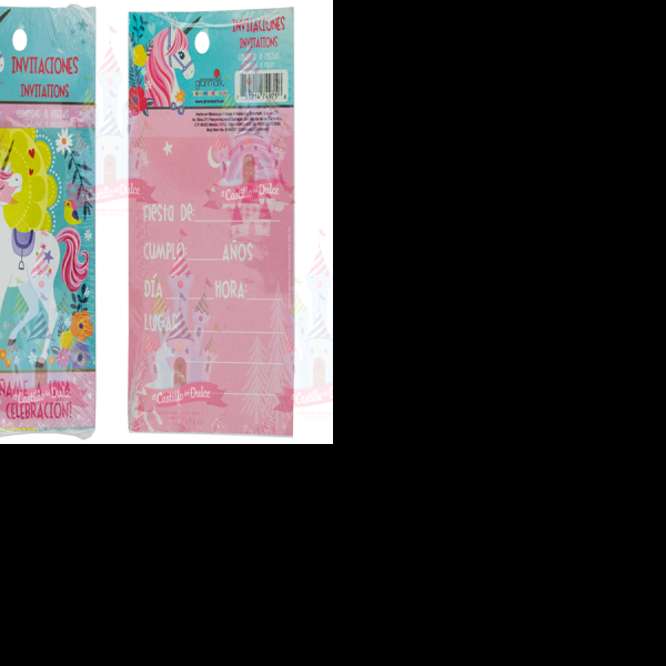 INVITACION SSUAJE UNICORNIO GRANMARK SS PAQ. C8 C.24